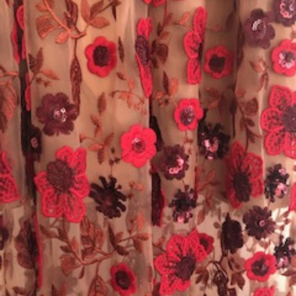 Free People Floral Illusion Dress, Size 4 - Picture 5 of 5